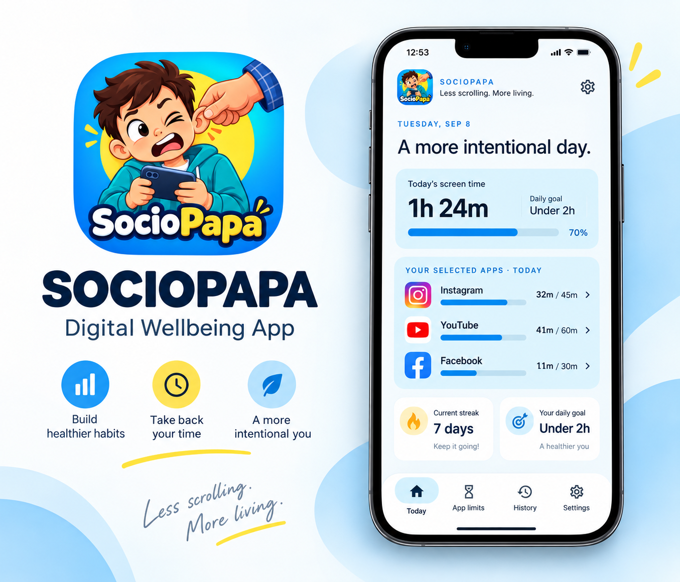 SocioPapa: Screen Time Control